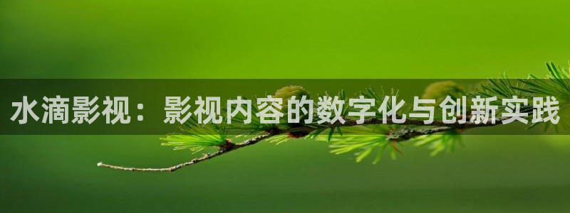 琪琪秋霞午夜被窝电影网：水滴影视：影视内容的数字化与创新实践